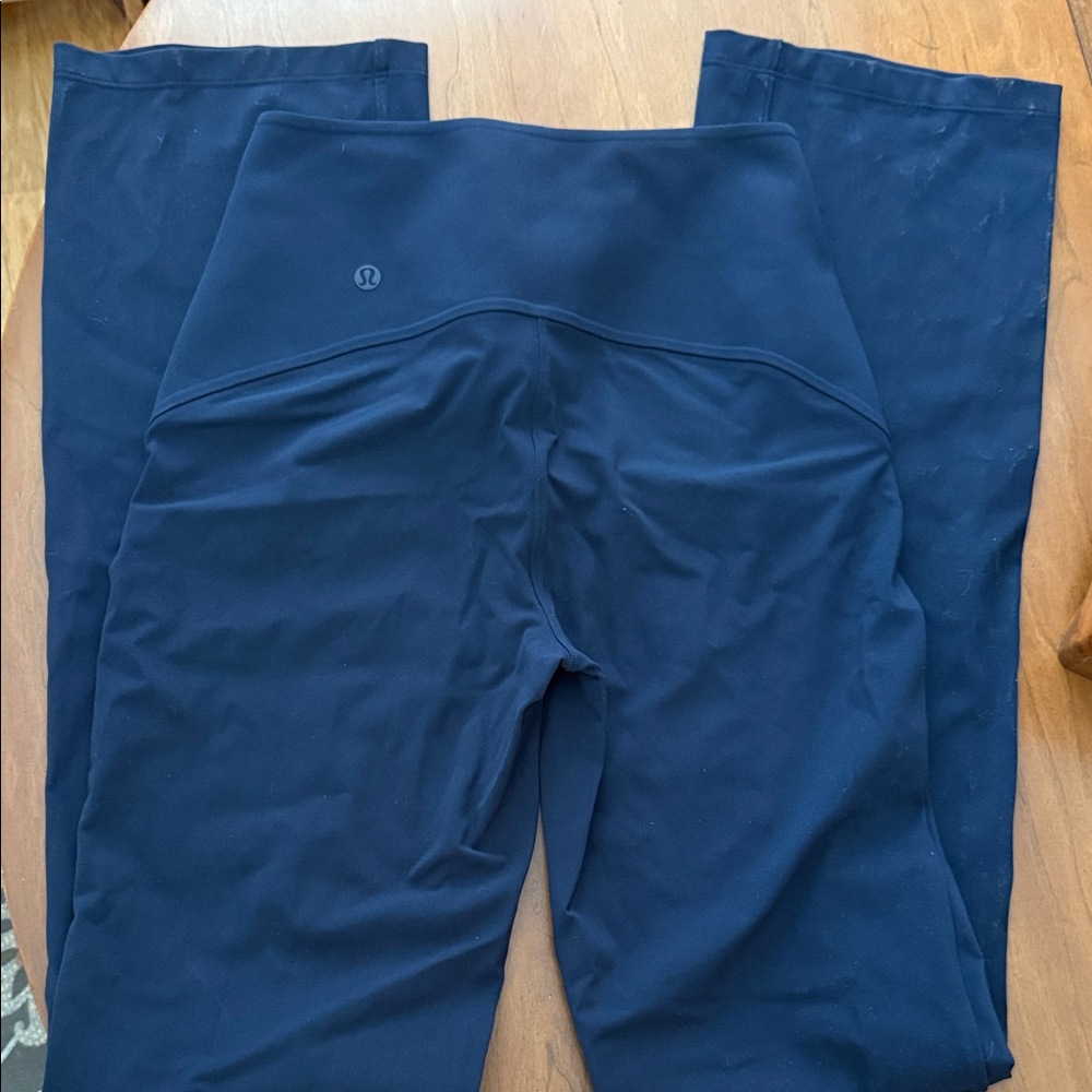 Lululemon Smooth Fit Pull On High Rise Navy Boot Cut Pants
